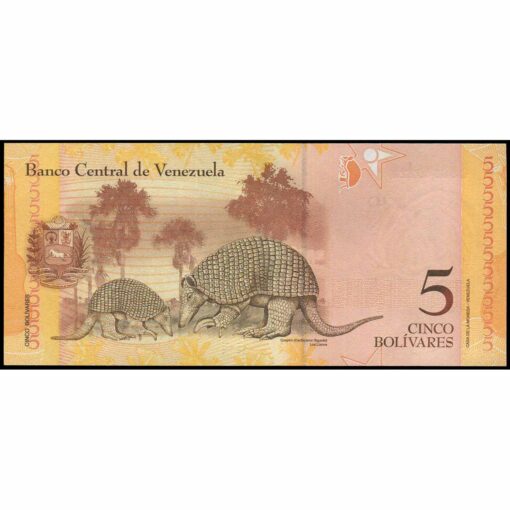 Venezuela - P89e - 5 Bolivares - Imagen 2