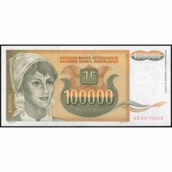 Yugoslavia - P118 - 100.000 Dinara