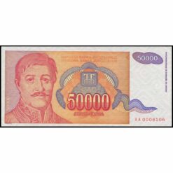 Yugoslavia - P142a - 50.000 Dinara
