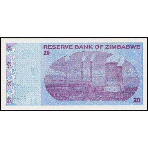 Zimbabue - P95 - 20 Dollars - Imagen 2