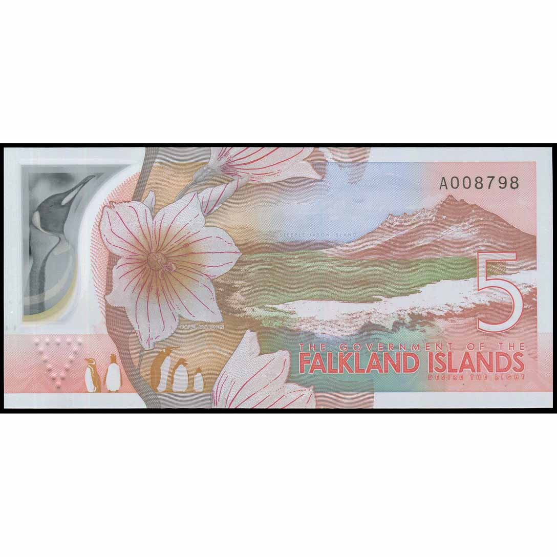 Islas Malvinas - W20 - 5 Pounds - Imagen 2