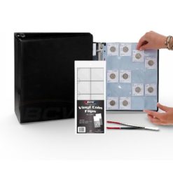 Pack Numismático para monedas archivador + hojas para 400 flips + 100 flips + pinzas de regalo