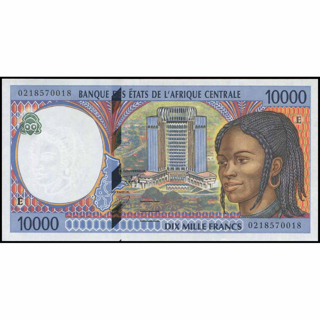 Estados de África Central - P205Eg - 10.000 Francs