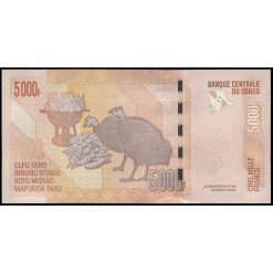 Alternative view of Congo Rep. Dem. - P102d - 5.000 Francs