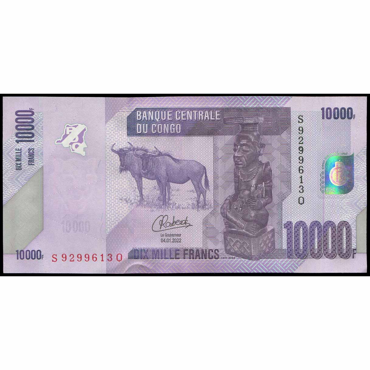 Congo Rep. Dem. - P103d - 10.000 Francs