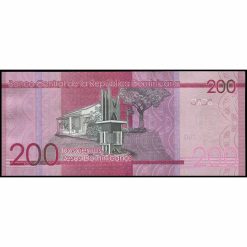 Alternative view of República Dominicana - P191i - 200 Pesos Dominicanos