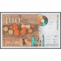 Alternative view of Francia - P158a - 100 Francs