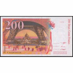 Alternative view of Francia - P159a (2) - 200 Francs