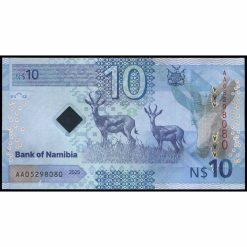 Alternative view of Namibia - W20 - 10 Namibia Dollars