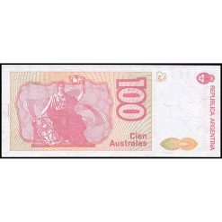 Alternative view of Argentina - P327c - 100 Australes