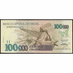 Brasil - P235b - 100.000 Cruzeiros