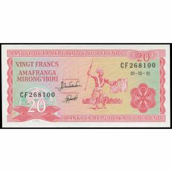 Burundi - P27c - 20 Francs