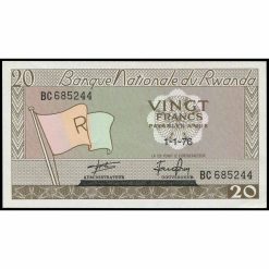 Ruanda - P6e - 20 Francs